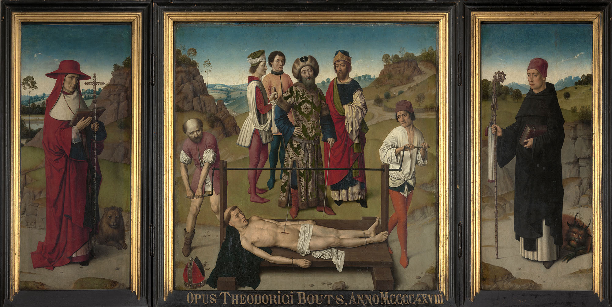 Triptiek met de marteling van de heilige Erasmus - Dieric Bouts
